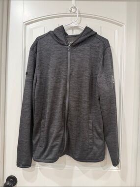 Men's TPC Sawgrass Golf Full-Zip Hooded Sweater Jacket - Gray